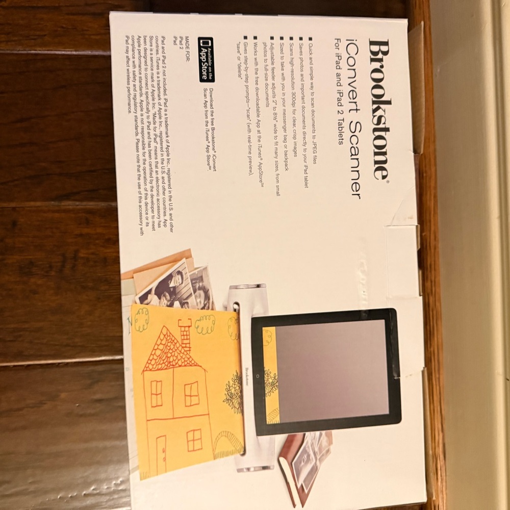 Brookstone iConvert Tablet Scanner - White - Picture 5 of 15